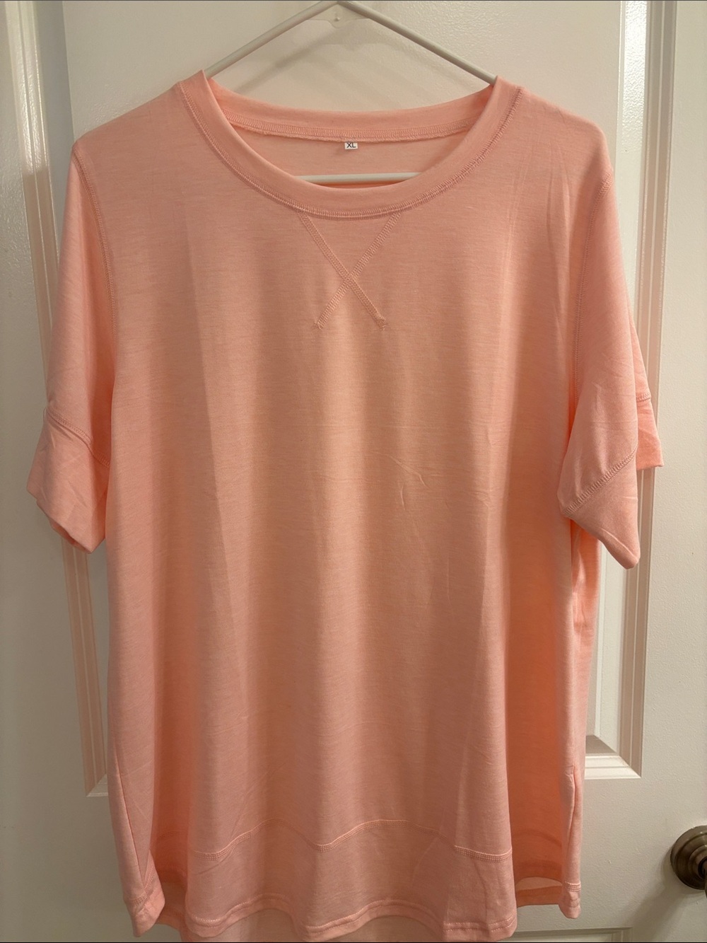 Danskin Peach Crewneck Short Sleeve Tee